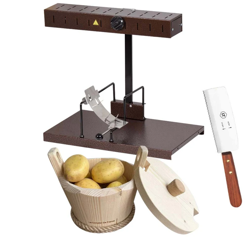 Appareil à Raclette Alpage et couteau à raclette et patatière inclus - Bron Coucke