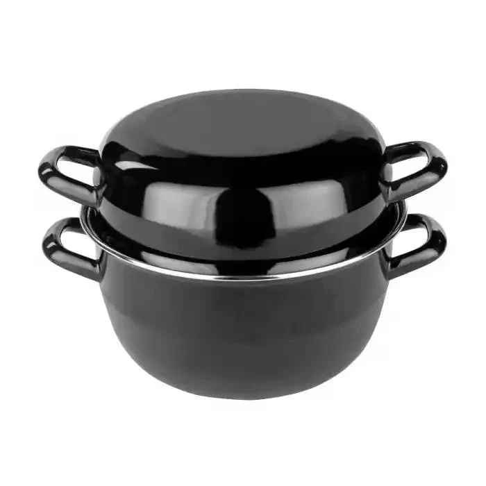 Marmite à moules en acier émaillé 18 cm