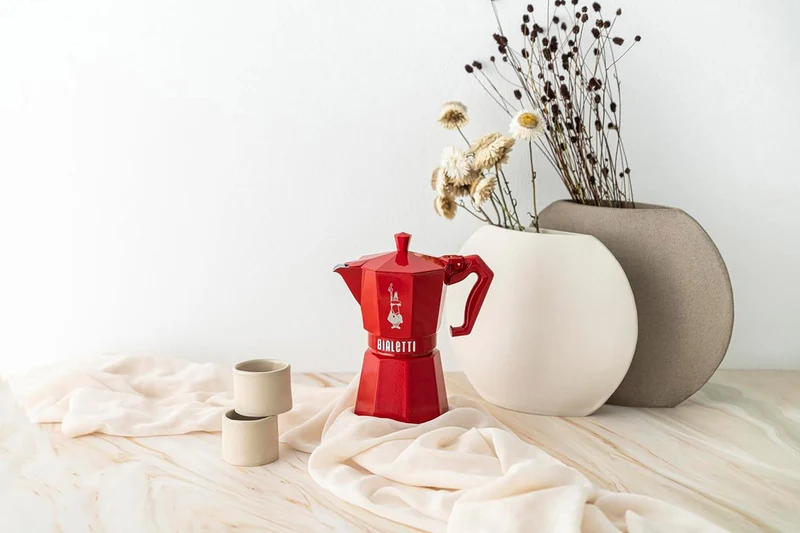 Cafetière italienne Bialetti Moka Exclusive rouge