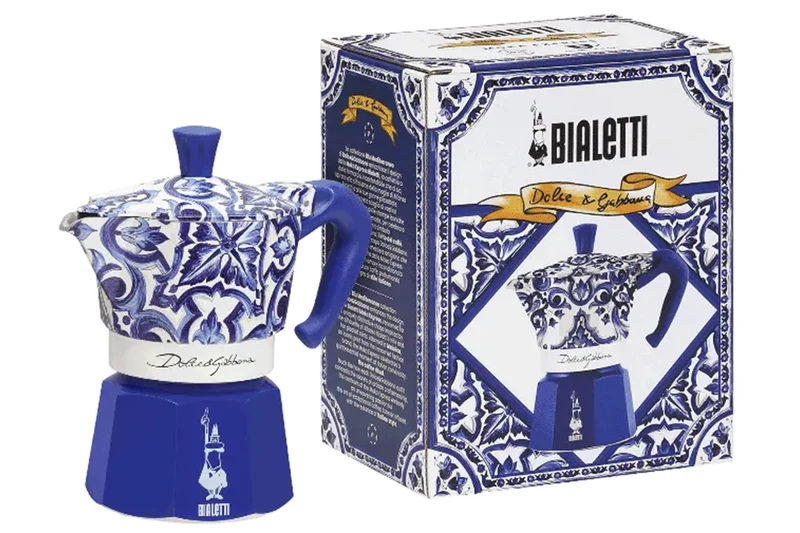 Cafetière italienne Bialetti Moka Exclusive Dolce & Gabbana Blu Mediterraneo