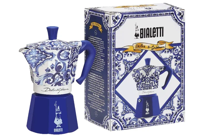 Cafetière italienne Bialetti Moka Exclusive Dolce & Gabbana Blu Mediterraneo