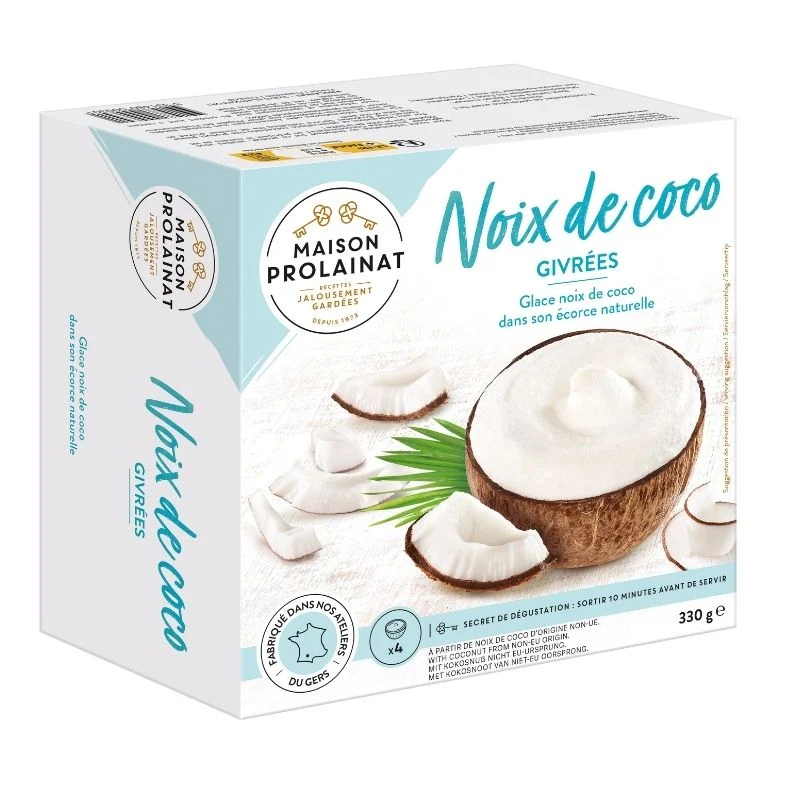 4 Noix de coco givrées