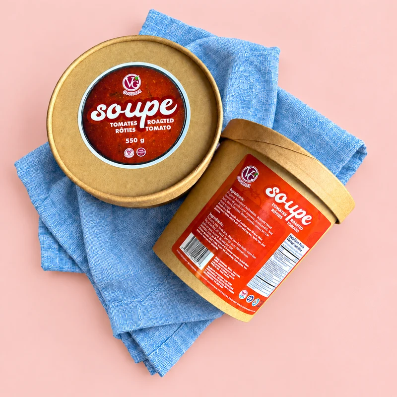 Soupe aux tomates rôties sans gluten (gaspacho)