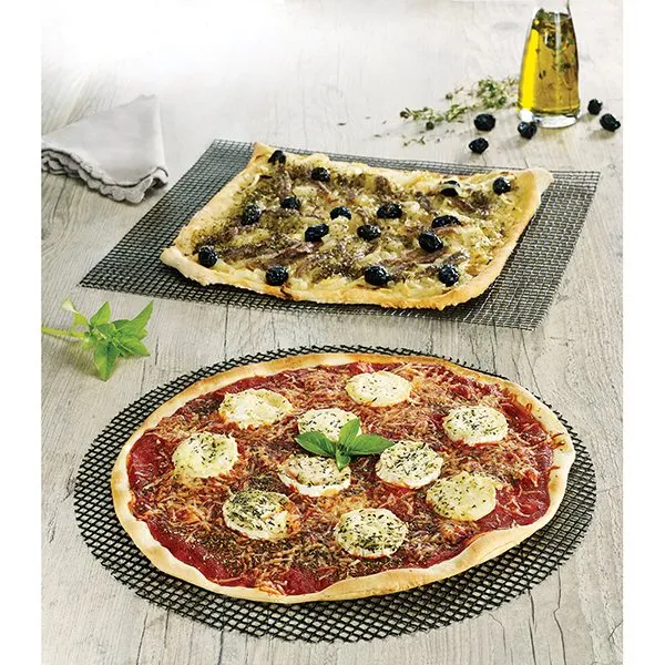 Lot 2 grilles de cuisson anti-adhérentes et feuille de protection pour four Mathon