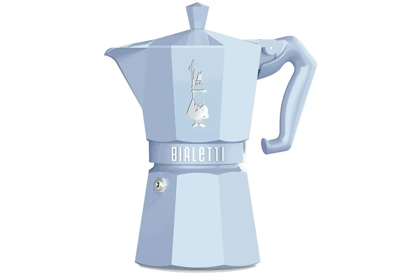 Cafetière italienne Bialetti Moka Exclusive bleu clair