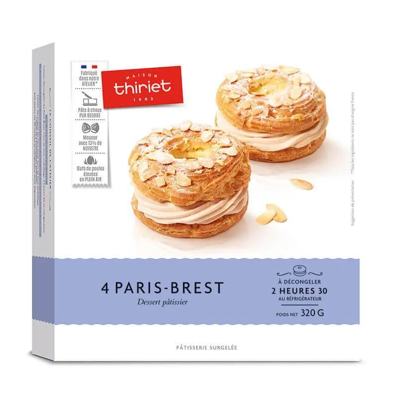 4 Gâteaux Paris Brest individuels