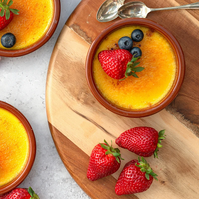 2 Crèmes brûlées à la vanille de Madagascar