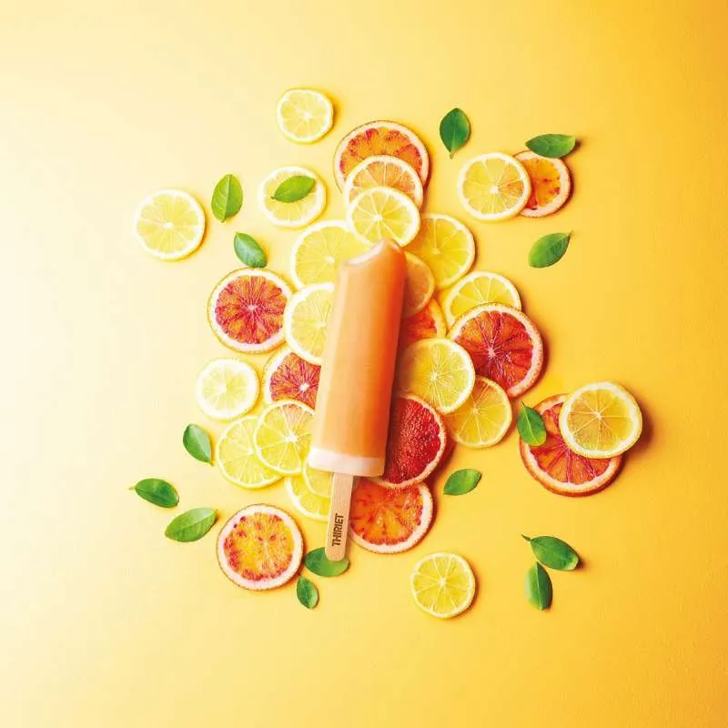 6 Barres glacées sorbet orange sanguine citron
