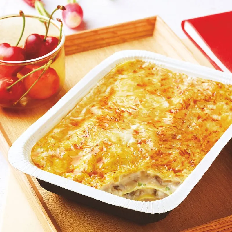 Lasagnes aux champignons et à l'emmental