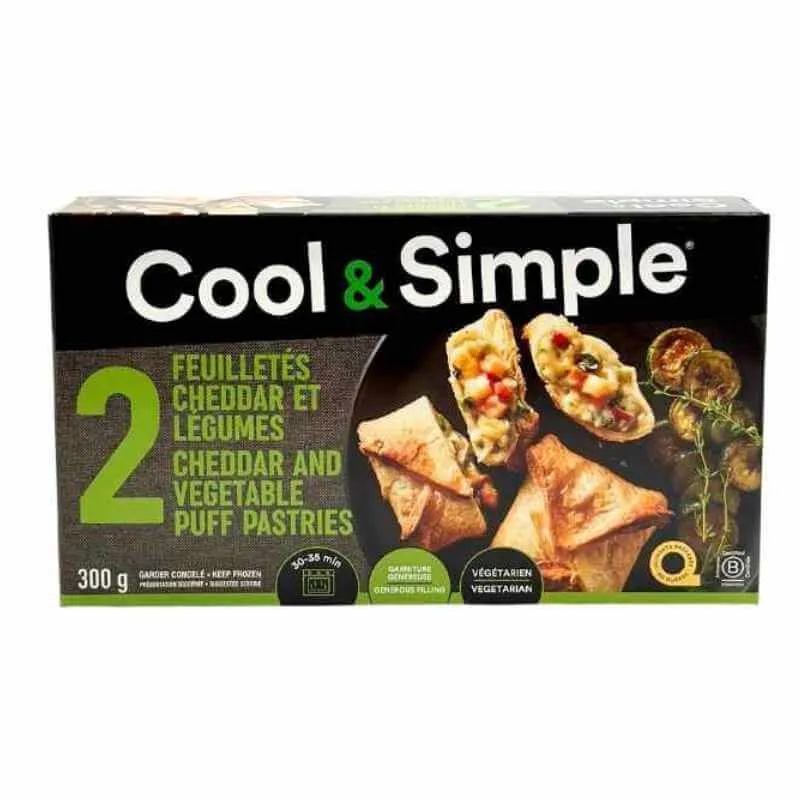 2 Feuilletés aux légumes et cheddar