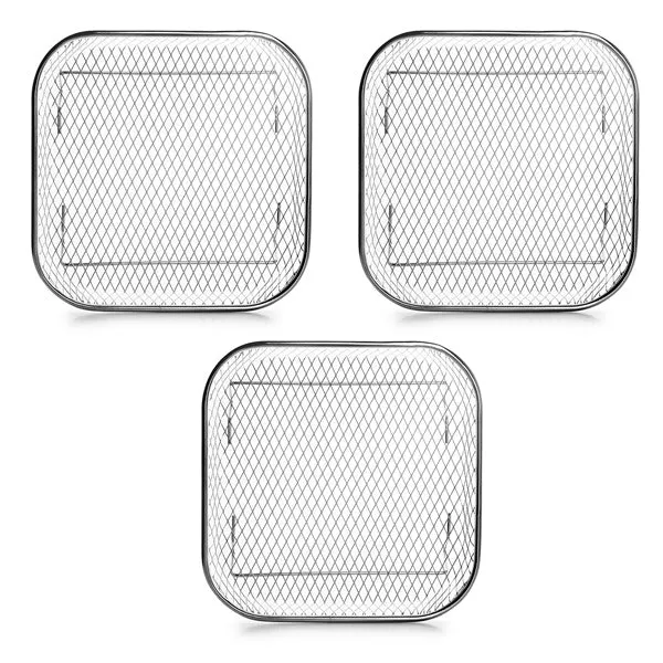 Lot 3 paniers carrés pour friteuse à air chaud Ibili