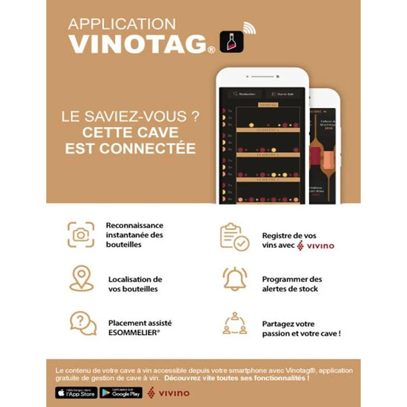 Cave à vin de service LA SOMMELIERE LS52BLAC