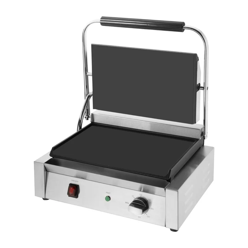 Grand gril de contact simple Bistro Buffalo lisse/lisse