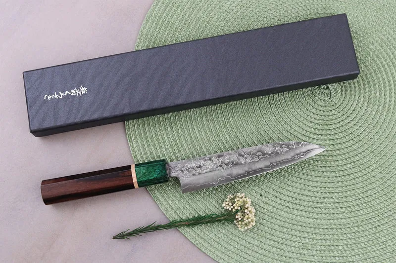 Couteau universel 13,5cm japonais artisanal Makoto Kurosaki Samidorizuki SGStrix