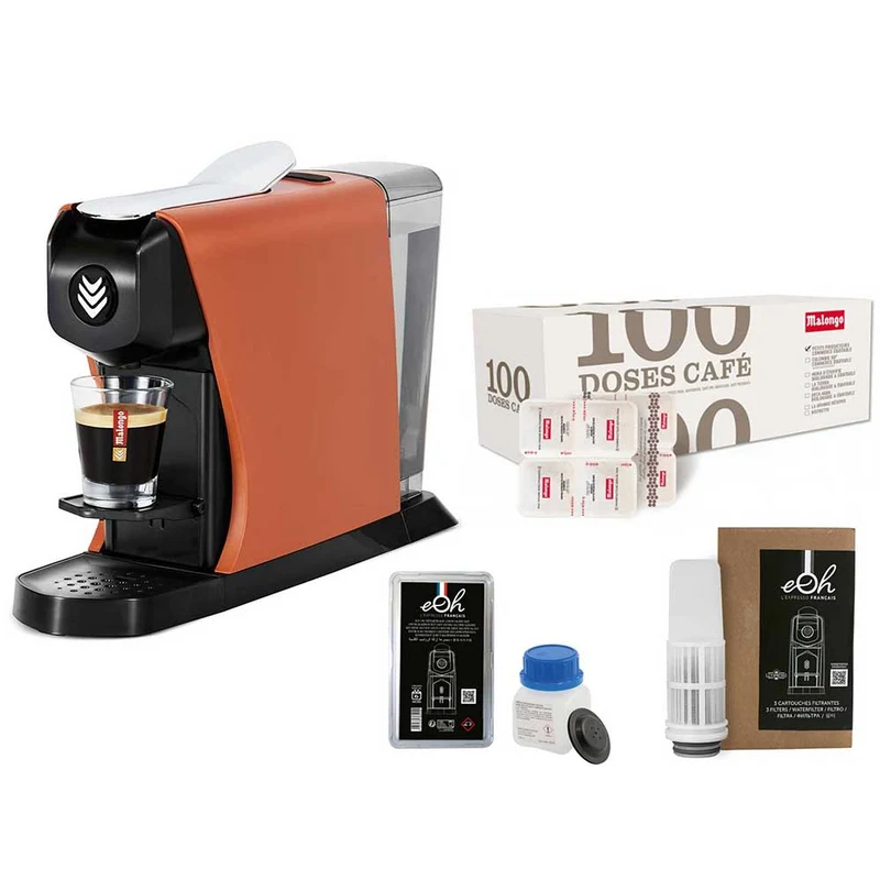 Pack Tranquillité Machine à café EOH avec accessoires et café - MALONGO