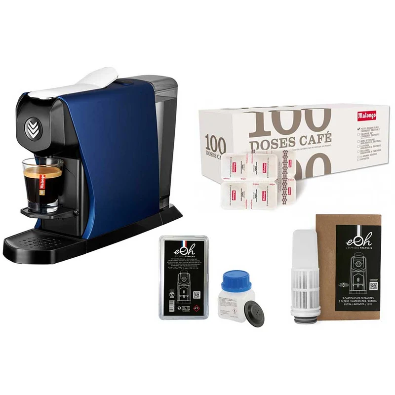 Pack Tranquillité Machine à café EOH avec accessoires et café - MALONGO