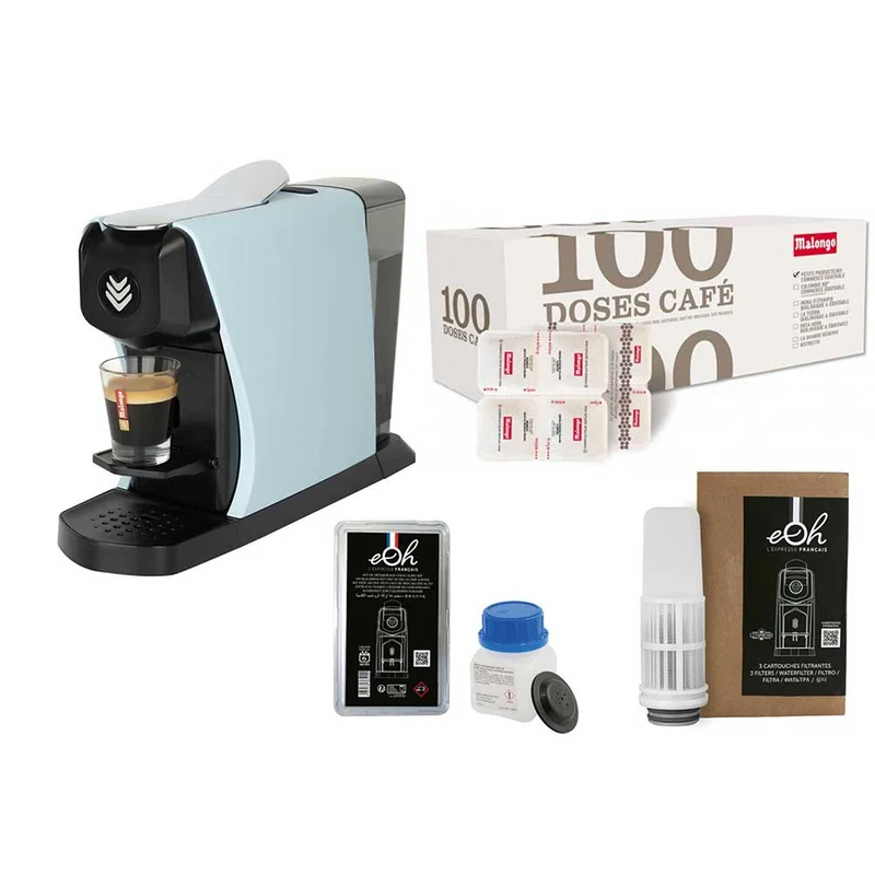 Pack Tranquillité Machine à café EOH avec accessoires et café - MALONGO