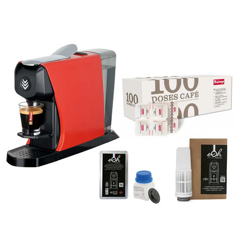 Pack Tranquillité Machine à café EOH avec accessoires et café - MALONGO