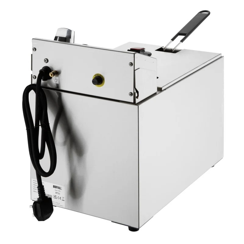 Friteuse électrique simple avec minuterie Buffalo 8L