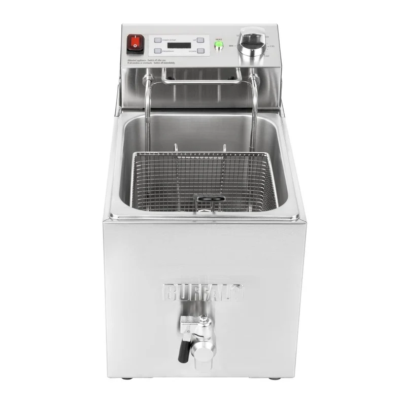Friteuse électrique simple avec minuterie Buffalo 8L