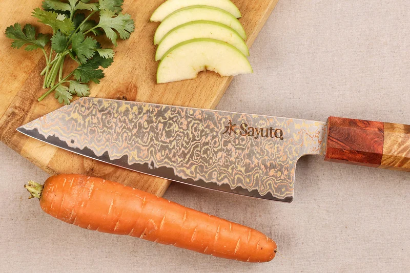 Couteau bunka 16,5cm Sayuto Érable Damas 12Cr