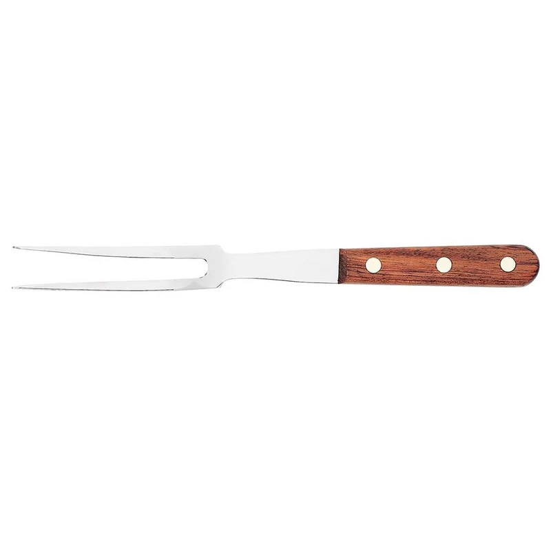 Fourchette inox manche en bois Plancha ou BBQ - Au Nain