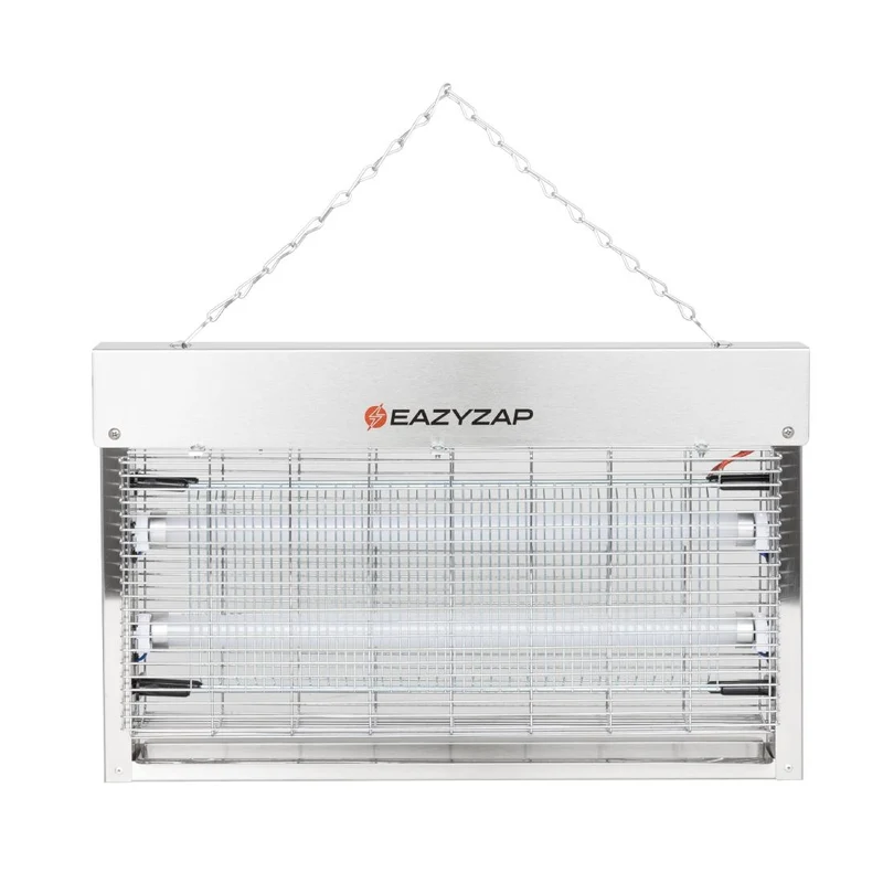Désinsectiseur LED en inox brossé Eazyzap 14W