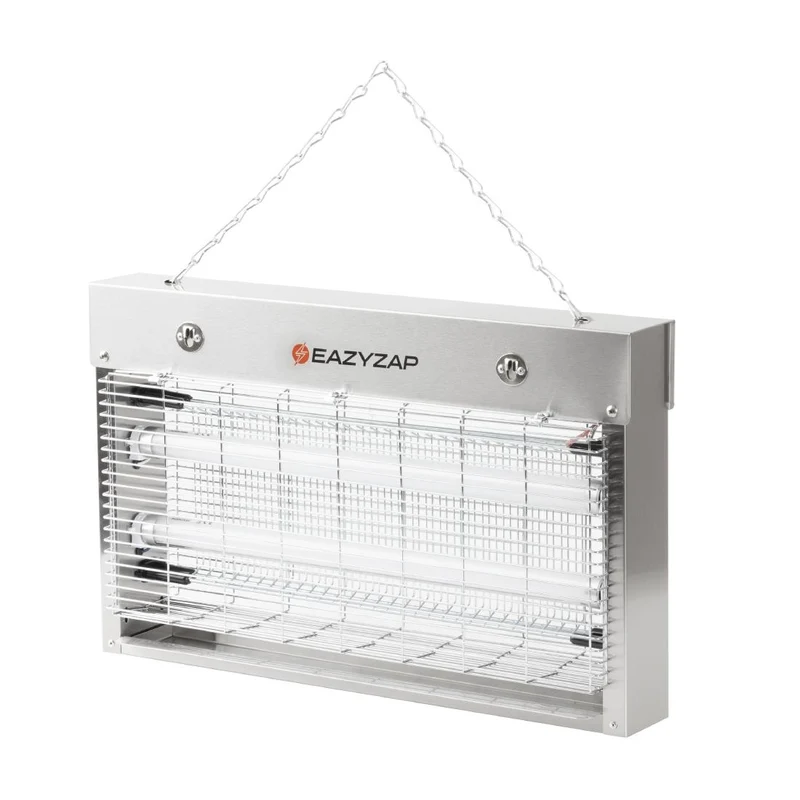 Désinsectiseur LED en inox brossé Eazyzap 14W