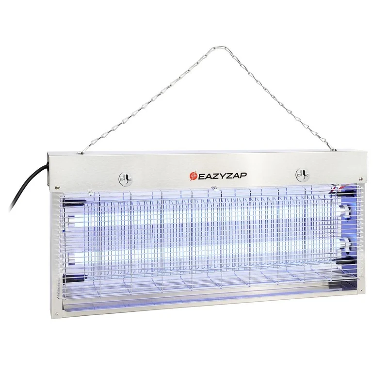 Désinsectiseur LED en inox brossé Eazyzap 20W