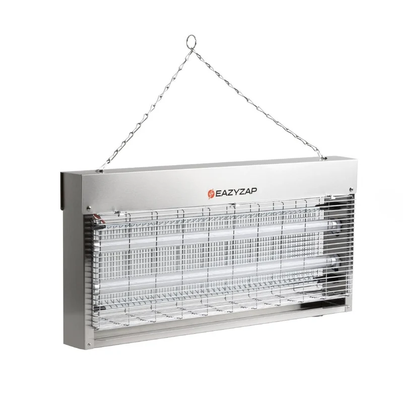 Désinsectiseur LED en inox brossé Eazyzap 20W