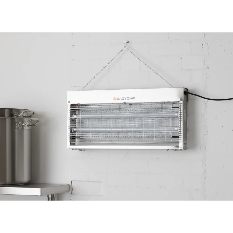 Désinsectiseur LED en inox brossé Eazyzap 20W