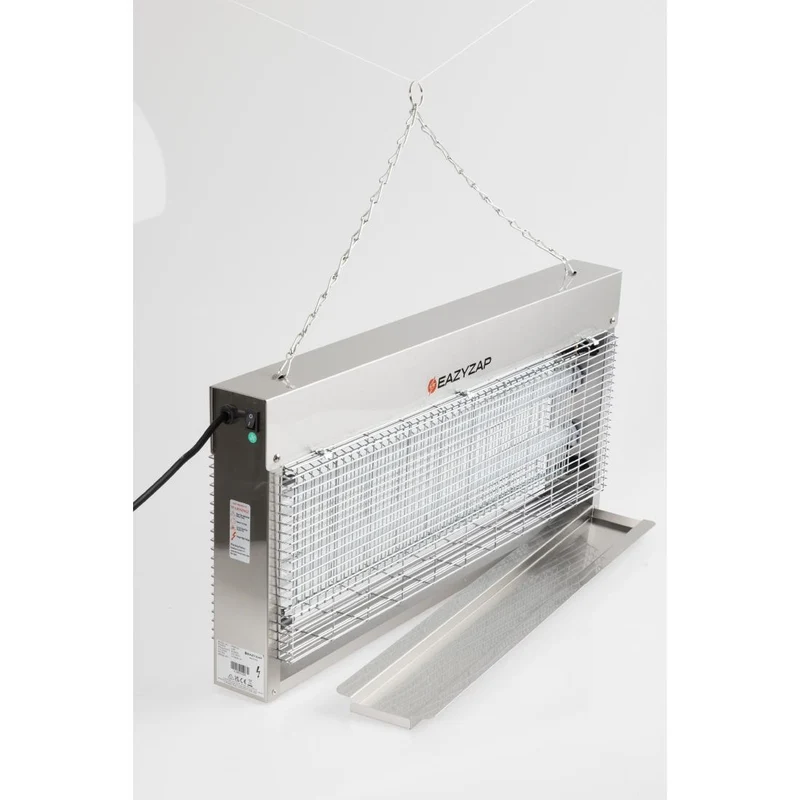 Désinsectiseur LED en inox brossé Eazyzap 20W