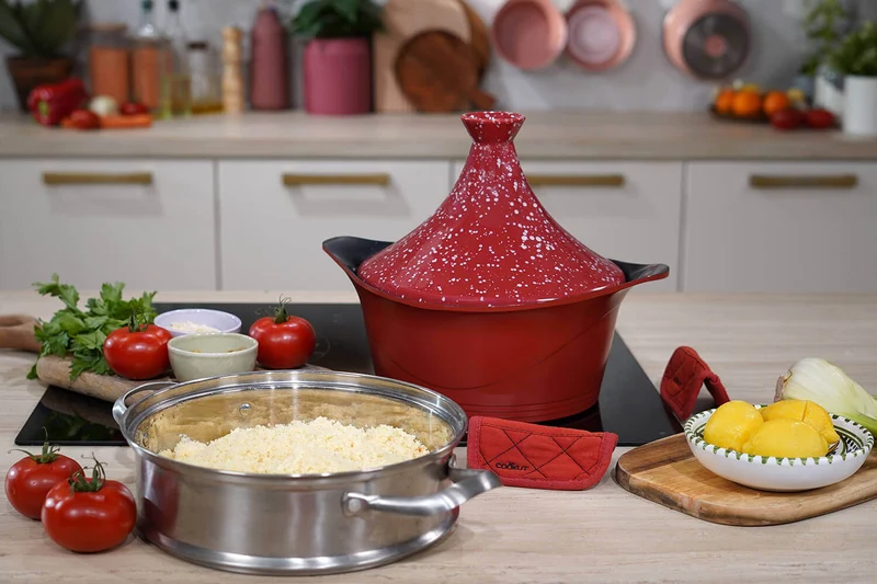 Couvercle tajine Cookut en céramique pour L'Incroyable Cocotte 28cm + livret de recettes