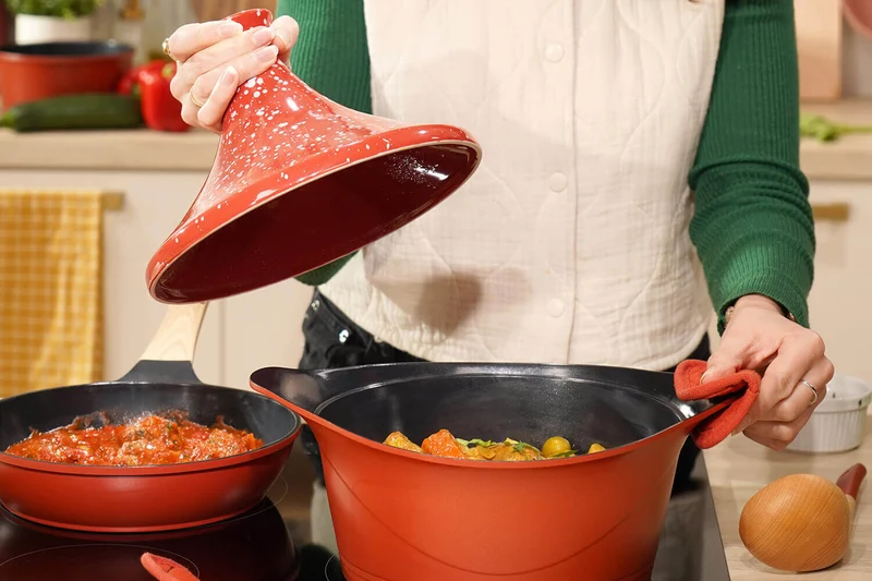Couvercle tajine Cookut en céramique pour L'Incroyable Cocotte 24cm + livret de recettes