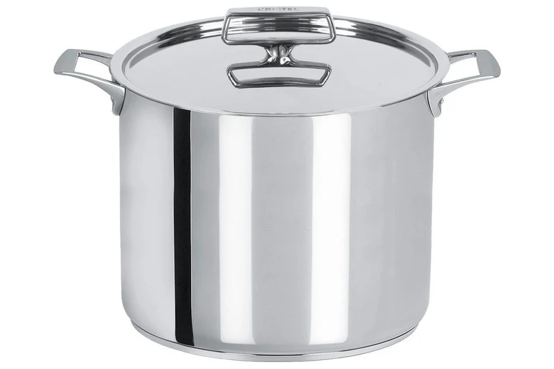 Marmite Cristel Castel'Pro en acier inoxydable 18/10 3 ply + couvercle tout inox