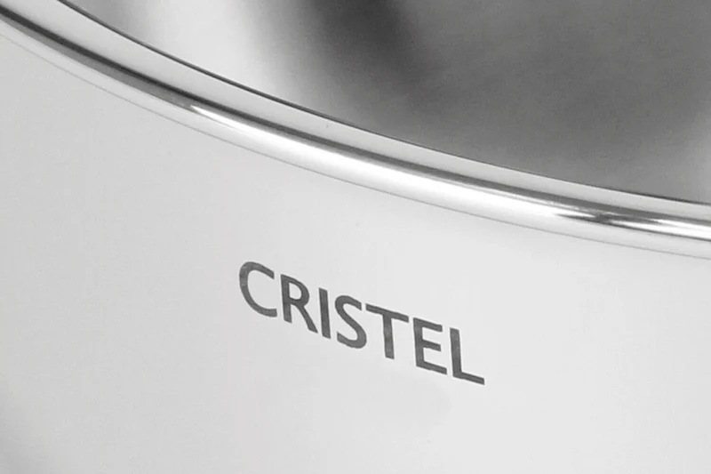 Marmite Cristel Castel'Pro en acier inoxydable 18/10 3 ply + couvercle tout inox