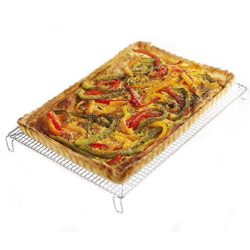 Volette tissée rectangulaire - inox - 30,5 x 22 cm - GOBEL