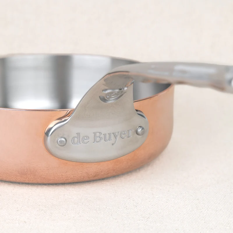 Sauteuse droite cuivre prima matera induction