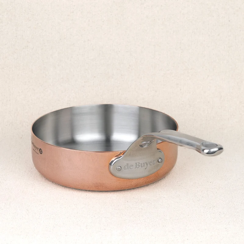 Sauteuse droite cuivre prima matera induction