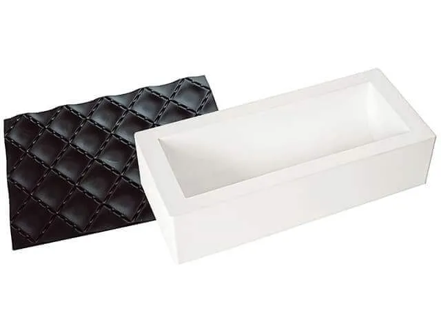 Kit moule à bûche 250 x 90mm + tapis de décor Silikomart