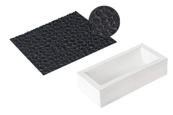 Kit moule à bûche 250 x 90mm + tapis de décor Silikomart