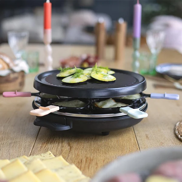 Appareil à raclette 6 personnes rond 800 W Livoo