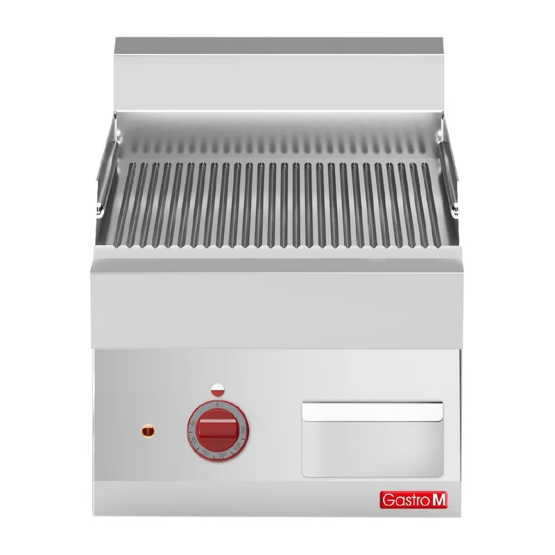 Plancha électrique plaque rainurée 65/40 FTRE Gastro M 650