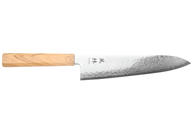 Couteau gyuto 21cm japonais Yuzo Ryuho Damas SG2