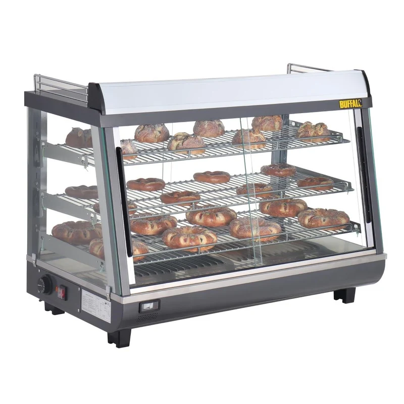 Vitrine chauffante portes avant et arriere Buffalo 136L