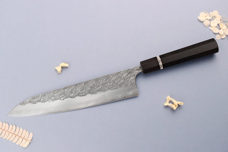 Couteau de chef 24cm japonais artisanal Yoshimi Kato Hyo SG2