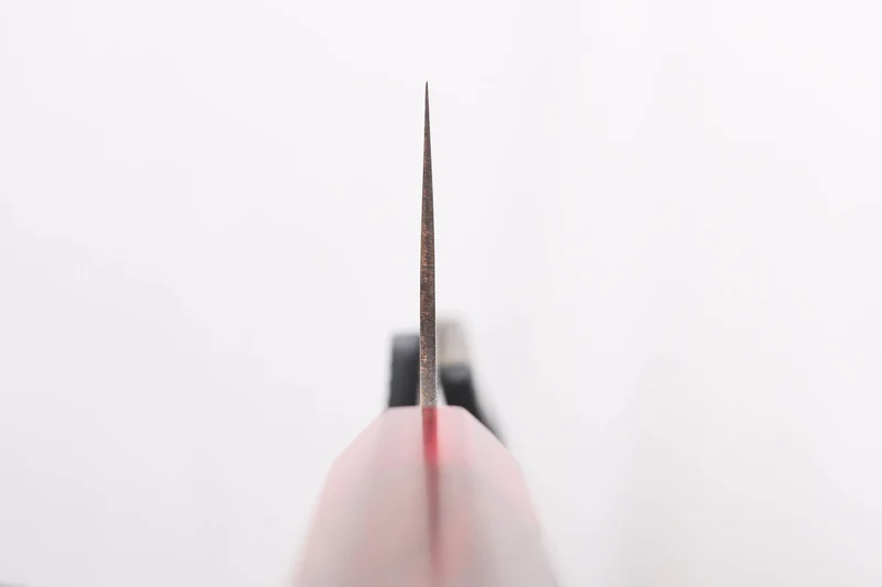 Couteau nakiri 16cm japonais artisanal Takeshi Saji VG10 Rainbow Nashiji