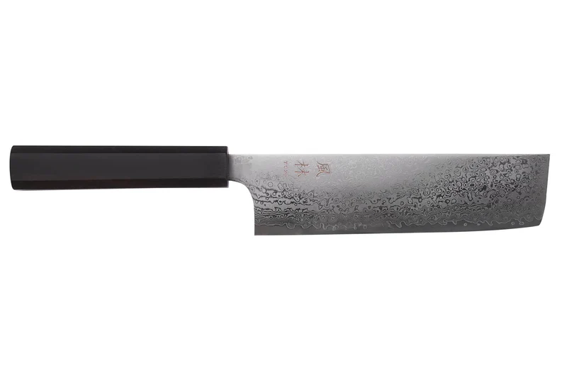 Couteau nakiri 18cm japonais artisanal Yuzo Kurogane Damas VG10
