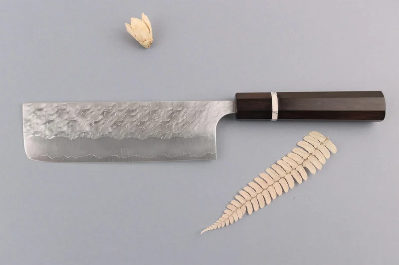 Couteau nakiri 16,5cm japonais artisanal Yoshimi Kato Hyo SG2