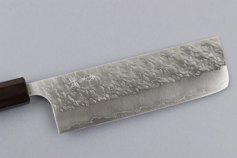 Couteau nakiri 16,5cm japonais artisanal Yoshimi Kato Hyo SG2